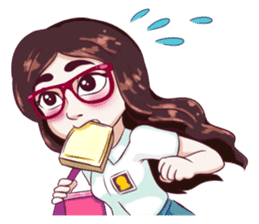 Sunny Shy Girl sticker #13073021