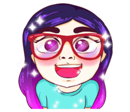 Sunny Shy Girl sticker #13073023