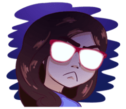 Sunny Shy Girl sticker #13073024