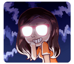 Sunny Shy Girl sticker #13073025