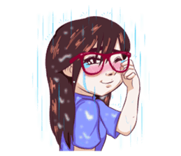 Sunny Shy Girl sticker #13073026