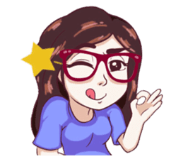 Sunny Shy Girl sticker #13073027