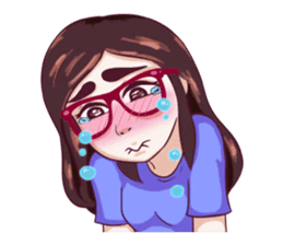 Sunny Shy Girl sticker #13073028