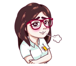 Sunny Shy Girl sticker #13073030