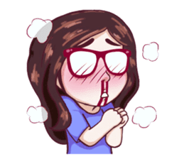 Sunny Shy Girl sticker #13073031