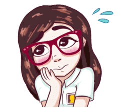 Sunny Shy Girl sticker #13073032