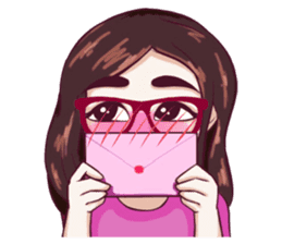 Sunny Shy Girl sticker #13073034