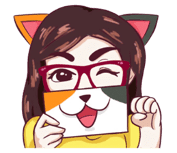 Sunny Shy Girl sticker #13073036