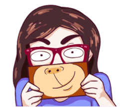 Sunny Shy Girl sticker #13073037