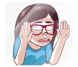 Sunny Shy Girl sticker #13073038