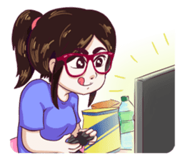 Sunny Shy Girl sticker #13073045