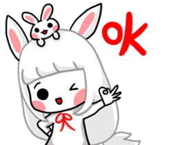 White rabbit white rabbit sticker #13073818