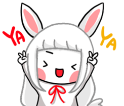 White rabbit white rabbit sticker #13073827