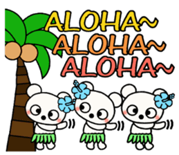 Shirokuma three brothers! Hawaii mood 1 sticker #13074257
