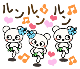 Shirokuma three brothers! Hawaii mood 1 sticker #13074264