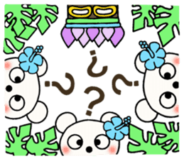 Shirokuma three brothers! Hawaii mood 1 sticker #13074266