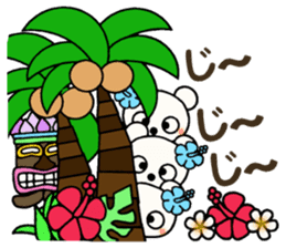 Shirokuma three brothers! Hawaii mood 1 sticker #13074268