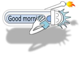 Japanese style restroom talk. The World! sticker #13074335