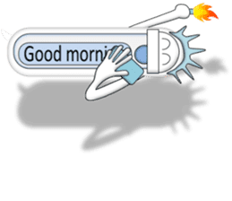 Japanese style restroom talk. The World! sticker #13074335