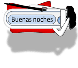 Japanese style restroom talk. The World! sticker #13074344