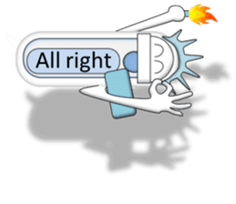 Japanese style restroom talk. The World! sticker #13074359