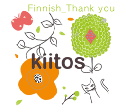 Thank You and Hello around the world sticker #13074610