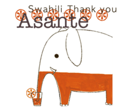 Thank You and Hello around the world sticker #13074614