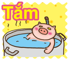 Easy! Vietnamese! Piglet -kun sticker #13074790