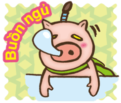 Easy! Vietnamese! Piglet -kun sticker #13074793