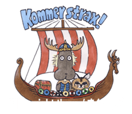 Learn Swedish with Viking & Lillan sticker #13075002