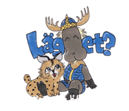 Learn Swedish with Viking & Lillan sticker #13075003