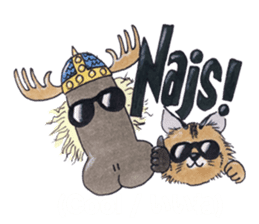 Learn Swedish with Viking & Lillan sticker #13075005