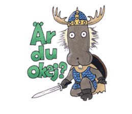 Learn Swedish with Viking & Lillan sticker #13075007