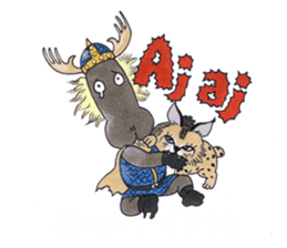 Learn Swedish with Viking & Lillan sticker #13075009