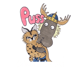 Learn Swedish with Viking & Lillan sticker #13075010