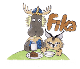 Learn Swedish with Viking & Lillan sticker #13075012