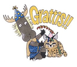 Learn Swedish with Viking & Lillan sticker #13075013