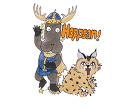 Learn Swedish with Viking & Lillan sticker #13075016