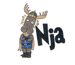 Learn Swedish with Viking & Lillan sticker #13075020