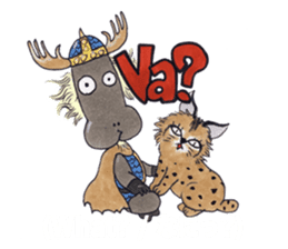 Learn Swedish with Viking & Lillan sticker #13075021