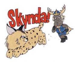 Learn Swedish with Viking & Lillan sticker #13075026