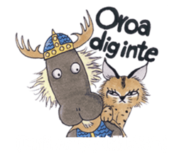 Learn Swedish with Viking & Lillan sticker #13075027