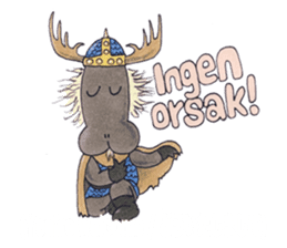 Learn Swedish with Viking & Lillan sticker #13075031