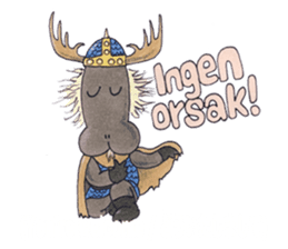 Learn Swedish with Viking & Lillan sticker #13075031