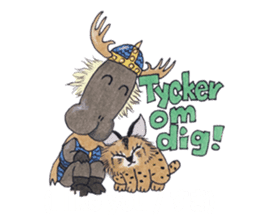 Learn Swedish with Viking & Lillan sticker #13075032