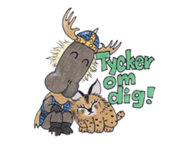 Learn Swedish with Viking & Lillan sticker #13075032