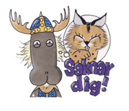 Learn Swedish with Viking & Lillan sticker #13075036