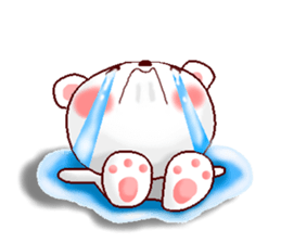 Japanese + Russian. Polar Bear sticker #13075063