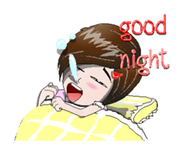 girl's pink the serie Ani V-1 sticker #13075876