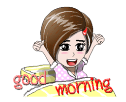 girl's pink the serie Ani V-1 sticker #13075877